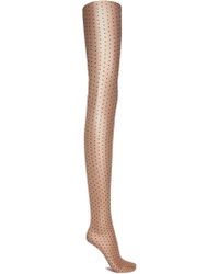 Wolford Polka-dot 20 Denier Tights Neutral - Natural