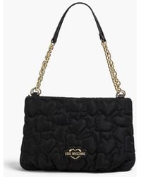 Love Moschino - Schultertasche aus gestepptem shell - Lyst