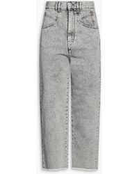 Isabel Marant - Dilali Cropped High-Rise Tapered Jeans - Lyst