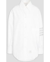 Thom Browne - Striped Cotton Oxford Shirt - Lyst