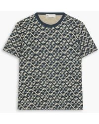 Tory Burch - Printed Cotton-jersey T-shirt - Lyst