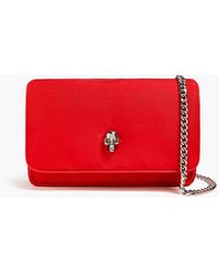 McQueen - Skull crossbody bag aus faille - Lyst