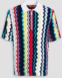 Missoni - Crochet-knit Polo Shirt - Lyst