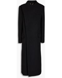 Victoria Beckham - Double-breasted Merino Wool-blend Felt Coat - Lyst