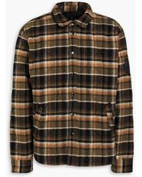 Rag & Bone - Overshirt aus gestepptem baumwollflanell mit karomuster - Lyst