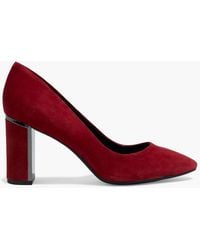 DKNY Sila Suede Court Shoes - Red
