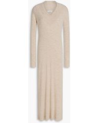 Brunello Cucinelli - Cashmere, Silk And Linen-blend Midi Dress - Lyst