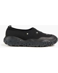 Cecilie Bahnsen - Glam Embellished Neoprene Slip-On Sneakers - Lyst
