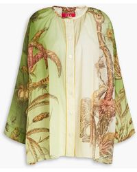 F.R.S For Restless Sleepers - Petone bedruckte oversized-bluse aus baumwollmusselin mit farbverlauf - Lyst
