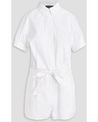 Rag & Bone - Embroidered Cotton Playsuit - Lyst