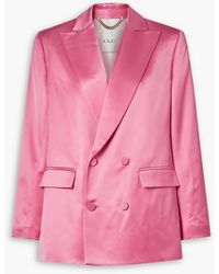 A.L.C. - Riley Double-breasted Satin Blazer - Lyst