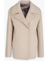 Theory - Brushed Wool-Blend Twill Coat - Lyst