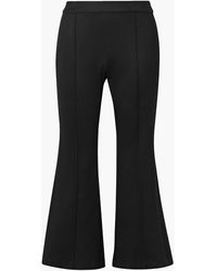 Rosetta Getty - Cropped Stretch-ponte Flared Pants - Lyst