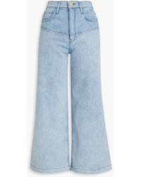 Triarchy - Lone Ranger Cropped High-rise Wide-leg Jeans - Lyst