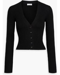 Brunello Cucinelli - Gerippter cardigan aus einer kaschmirmischung mit metallic-effekt - Lyst