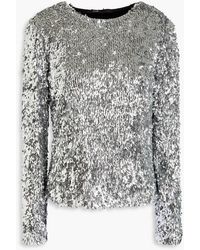 Maje - Sequined Tulle Top - Lyst