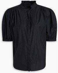 Rag & Bone - Jordan hemd aus baumwollpopeline mit falten - Lyst