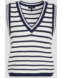 Rag & Bone - Meghan Striped Intarsia Vest - Lyst