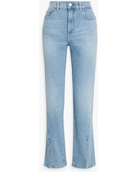 DL1961 - Patti Faded High-rise Straight-leg Jeans - Lyst