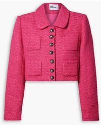 Self-Portrait - Embellished Bouclé-tweed Jacket - Lyst