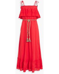 Antik Batik - Felicia Ruffled Swiss-dot Cotton Maxi Dress - Lyst