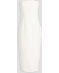 Rachel Gilbert - Minah Strapless Crepe Midi Dress - Lyst