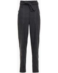 Isabel Marant - Prince Of Wales Checked Felt Tapered Pants - Lyst