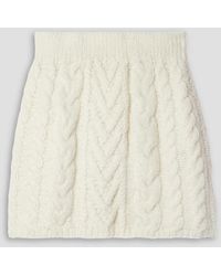 Lingua Franca - Rebel Cable-knit Mini Skirt - Lyst