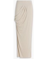 Entire studios - Draped Jersey Maxi Pencil Skirt - Lyst