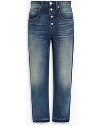Isabel Marant - Belden Faded High-rise Straight-leg Jeans - Lyst
