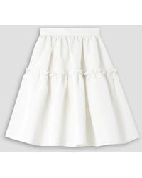 Nina Ricci - Ruffled Taffeta Skirt - Lyst