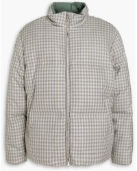 Thom Browne - Reversible Houndstooth Quilted Wool-tweed And Shell Down Jacket - Lyst