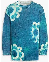 Maison Margiela - Tie-dyed Ribbed-knit Sweater - Lyst