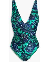 Zimmermann - Paisley-print Swimsuit - Lyst