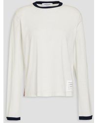 Thom Browne - Cotton-jersey T-shirt - Lyst