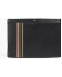 Paul Smith - Striped Leather Pouch - Lyst