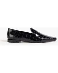 Loulou de Saison - Mona Croc-Effect Leather Loafers - Lyst