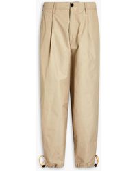 Emporio Armani - Tapered Cotton Pants - Lyst