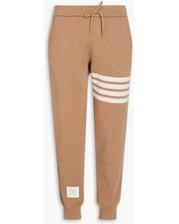 Thom Browne - Striped Cotton-Blend Track Pants - Lyst