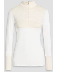 Bogner - Elissa Jacquard-Knit And Stretch-Jersey Base Layer - Lyst