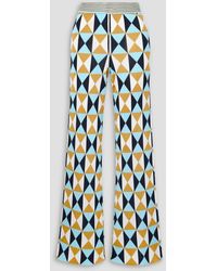Etro - Jacquard-knit Straight-leg Pants - Lyst