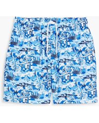 Derek Rose - Maui Mid-length Printed Swim Shorts - Lyst