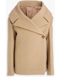 TOTEME - Double-Breasted Wool-Blend Felt Jacket - Lyst