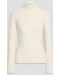 Anine Bing - Kyle Ribbed Wool-Blend Turtleneck Sweater - Lyst