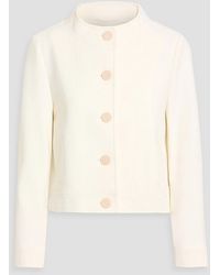 Max Mara - Lamine Wool-Blend Crepe Jacket - Lyst
