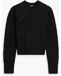 Rag & Bone - Elizabeth Cable-knit Wool, Cotton And Alpaca-blend Sweater - Lyst