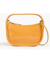 STAUD - Venice Crinkled Patent-leather Tote - Lyst
