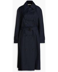 Nina Ricci - Belted Cotton-blend Gabardine Trench Coat - Lyst