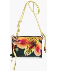 Dries Van Noten - Schultertasche aus leder mit blumenprint - Lyst