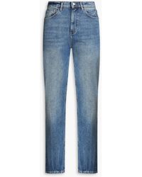 DL1961 - Emilie Faded High-rise Straight-leg Jeans - Lyst